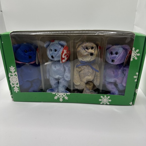 Ty Other - Ty Beanie Babies Clubby Set – Clubby I II III IV Boxed Edition – Holiday Bears